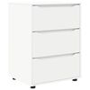 vidaXL Oppbevaringsskap 60 x 48 x 81 cm Konstruert tre Hvit