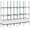 vidaXL Plantekasse med espalier hvit 160x40x142,5 cm PP