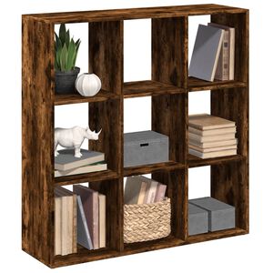 vidaXL Romdeler bokhylle r&oslash;kt eik 102x29x103,5 cm konstruert tre