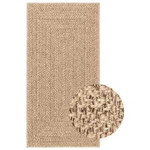 vidaXL Teppe ZIZUR beige 80x250 cm jute-utseende innend&oslash;rs og utend&oslash;rs
