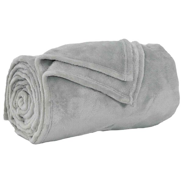 vidaXL Kastepledd 6 pcs Gr&aring; 130 x 150 cm Fleece