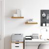 vidaXL Vegghylle 2 pcs Beige 40 x 23,5 x 4 cm Konstruert tre