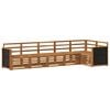vidaXL Seksjonssofa Sett 5 pcs Naturlig Solid akasietre