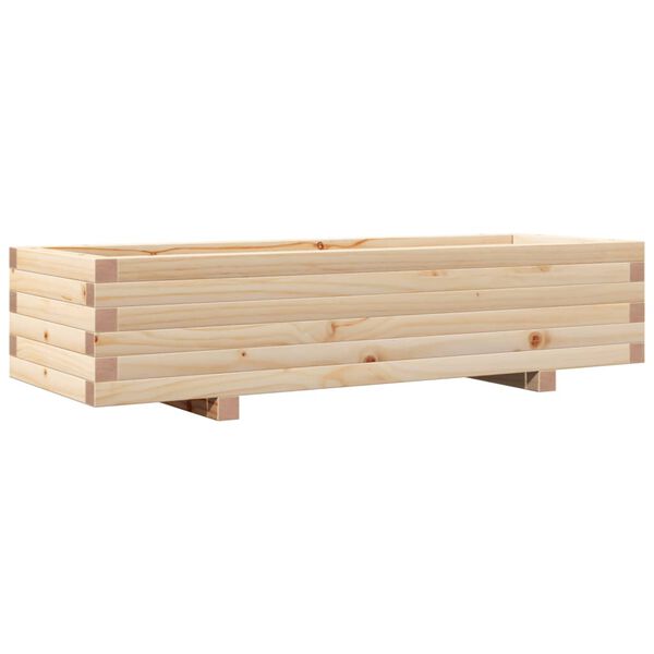vidaXL Plantekasse 110x40x26,5 cm heltre furu