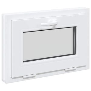 vidaXL Kjellervindu Intern Farge Hvit RISOR 60 x 40 cm