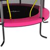 vidaXL Trampoline med sikkerhetsnett 140x160 cm rosa