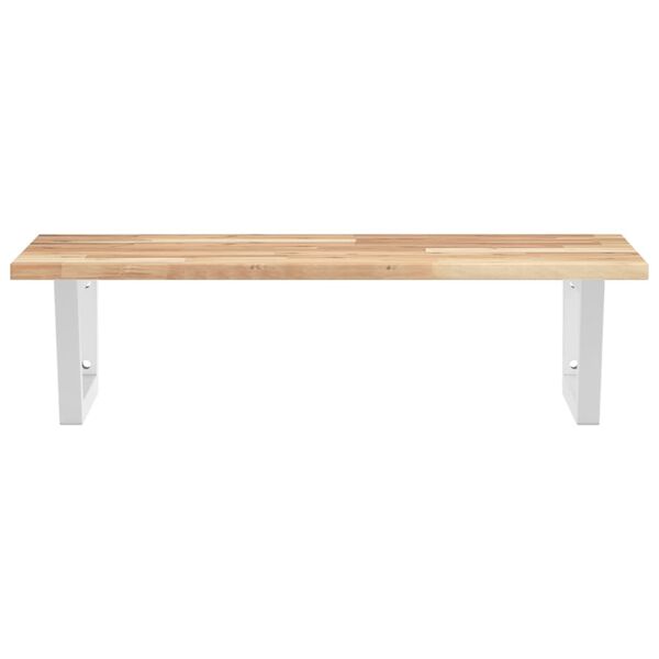 vidaXL Servanthylle veggmontert st&aring;l og heltre akasie