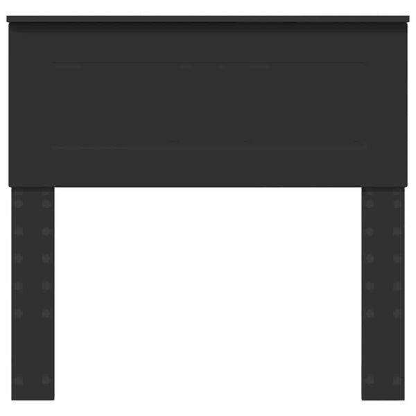 vidaXL Hodegavl med hodegjerde Svart Eik 75 cm Konstruert tre