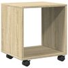 vidaXL Rulleskap sonoma eik 37x33x42,5 cm sponplate