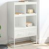 vidaXL Highboard hvit 68x39x111,5 cm stål
