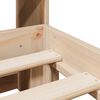 vidaXL Seng med bokhylle uten madrass 160x200 cm heltre furu