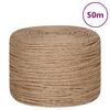 vidaXL Jutetau 50 m lang 6 mm tykk