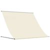 vidaXL Uttrekkbar markise kremhvit 250x150 cm stoff og st&aring;l