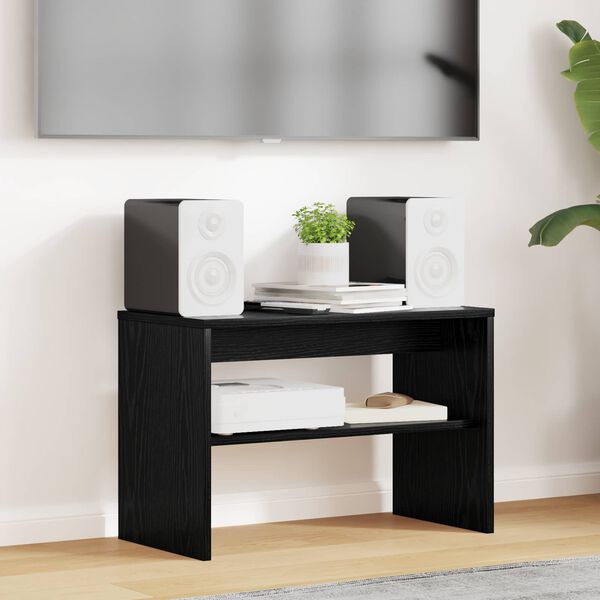 vidaXL TV-skap Svart Eik 60 x 30 x 40 cm Konstruert tre