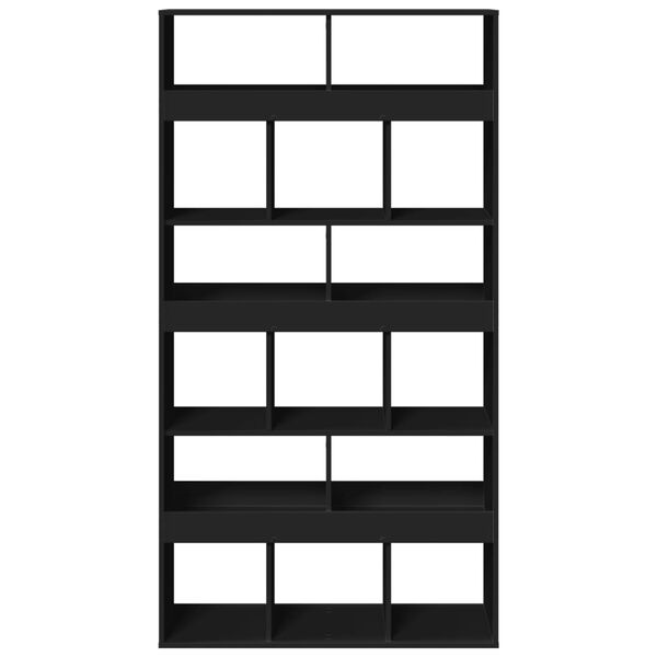 vidaXL Bokhylle svart 100x33x187,5 cm konstruert tre