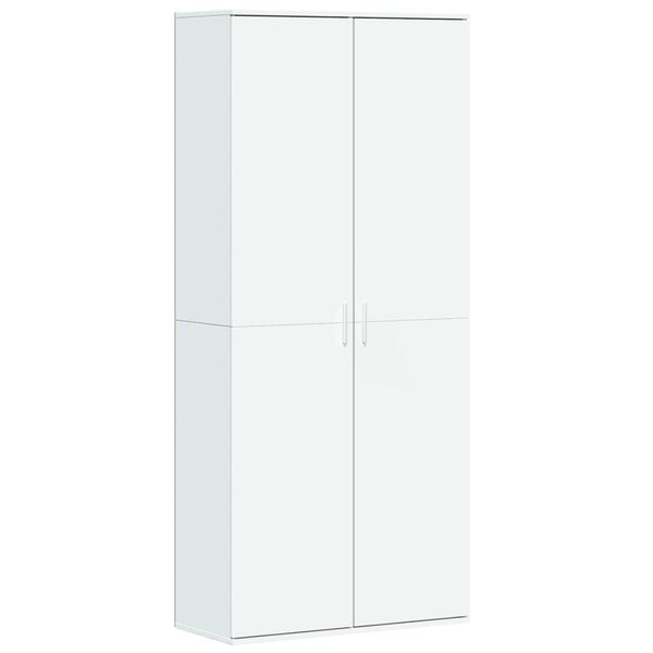 vidaXL Highboard hvit 80x35x180 cm konstruert tre