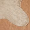 vidaXL Faux Skinnmatte Tafalla Beige 50 x 80 cm Polyester