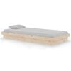 vidaXL Sengeramme heltre furu 90x190 cm Single