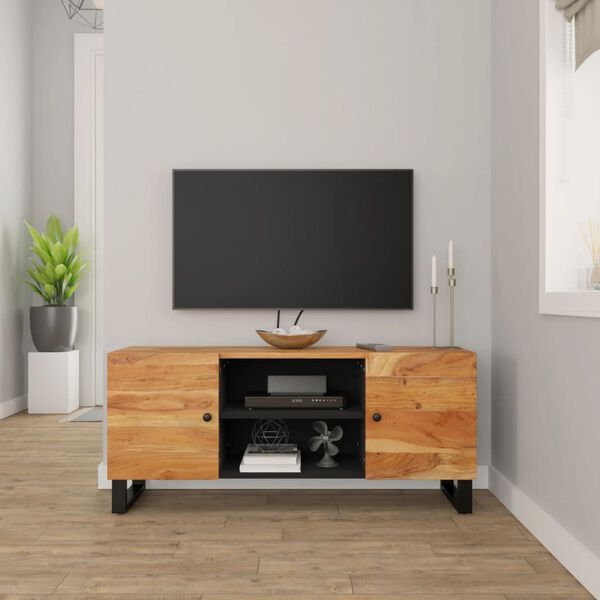 vidaXL TV-benk 105x33x46 cm heltre akasie