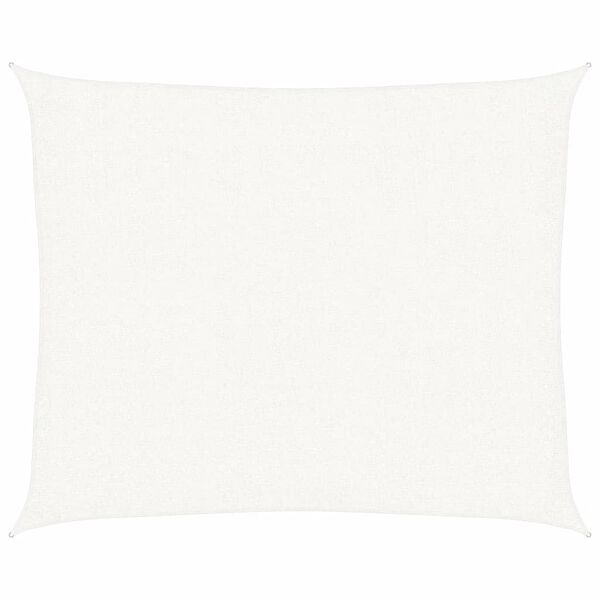 vidaXL Solseil 160 g/m² hvit 2,5x3 m HDPE