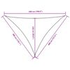 vidaXL Solseil oxfordstoff trekantet 3x4x5 m terrakotta