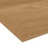 vidaXL Vegghylle med hylle 4 pcs Brun 80 x 9 x 3 cm Konstruert tre