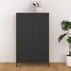 vidaXL Highboard svart 70x31x115 cm konstruert tre