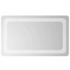 vidaXL LED Badevindu med speil Gjennomsiktig 50 x 30 cm herdet glass
