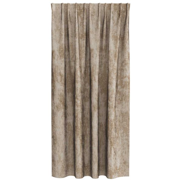vidaXL Fl&oslash;yel Gardiner 2 pcs champagne 175 x 140 cm Fl&oslash;yel