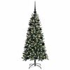 vidaXL Kunstig juletre med 150 LED gr&oslash;nn 120 cm PVC og plast og st&aring;l