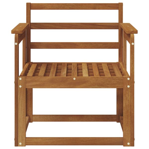 vidaXL Utesofa Solid akasietre Naturlig