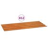vidaXL Takplater 12 stk rust 100x44 cm cortenst&aring;l