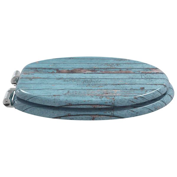 vidaXL Toalettsete Bl&aring; 44 x 38 cm MDF-plater