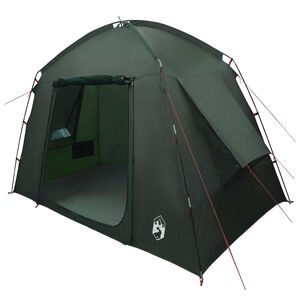 vidaXL Hyttetelt med tak Army gr&oslash;nn 210 x 210 x 138 cm Polyester