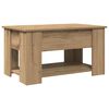 vidaXL Salongbord artisan eik 79x49x41 cm konstruert tre