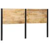 vidaXL sengegavl 180 cm heltre mango og jern