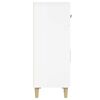 vidaXL Skjenk h&oslash;yglans hvit 69,5x34x89 cm konstruert tre