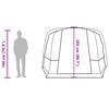 vidaXL Tunneltelt for camping 4 personer grønn vanntett