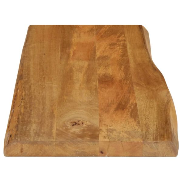 vidaXL Bordplate 90x40x3,8 cm naturlig kant heltre mango