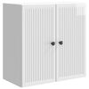 vidaXL Vegghengt skap 59 x 31 x 60 cm Konstruert tre H&oslash;gglans hvit