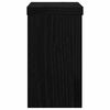 vidaXL Planteholder 2 pcs Svart Eik 10 x 10 x 18 cm Konstruert tre