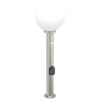 vidaXL Pullertlampe med sensor og stikkontakt 80 cm rustfritt st&aring;l IP44