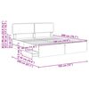 vidaXL Sengestamme med skuff Sonoma eik 180 x 200 cm Konstruert tre