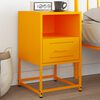 vidaXL Nattbord sennepsgul 36x39x60,5 cm st&aring;l
