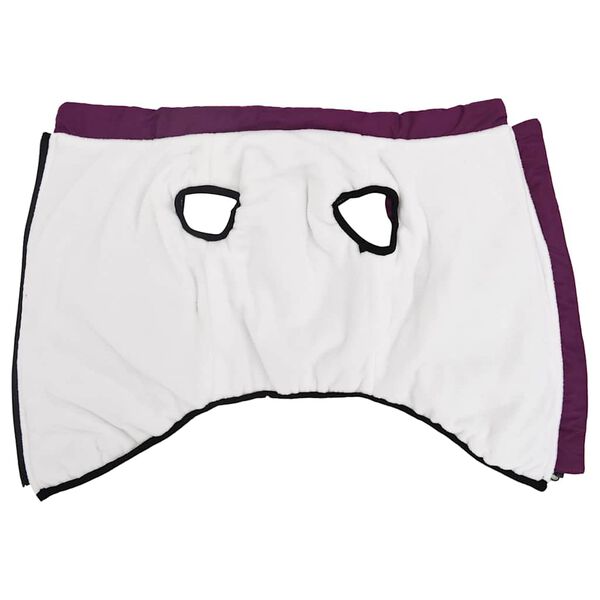 vidaXL Hundefrakk med sele vanntett reflekterende lilla L48