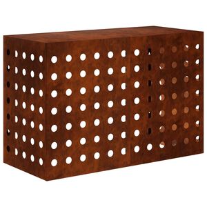 vidaXL Deksel til klimaanlegg Rusten 90 x 40 x 60 cm Cortenst&aring;l