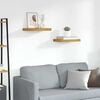 vidaXL Vegghylle 2 pcs Brun 40 x 23,5 x 4 cm Konstruert tre