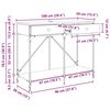 vidaXL Konsollbord Svart Eik 100 x 39 x 78,5 cm Konstruert tre
