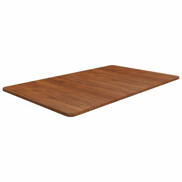 vidaXL Benkeplate til bad m&oslash;rkebrun 100x60x1,5 cm behandlet heltre