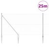 vidaXL Gjerdep&aring;le s&oslash;lv 25 x 1,4 m (25 mm nett) St&aring;l
